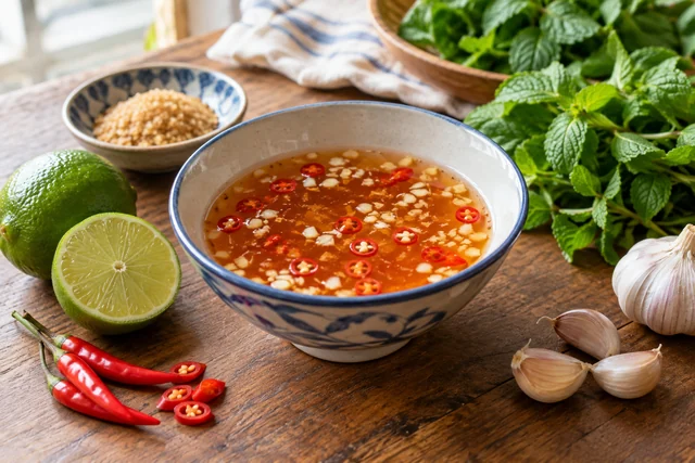 Finished Balanced Nuoc Cham ready to serve